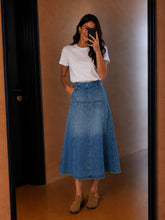 Load image into Gallery viewer, Céline Buckle Detail Midi Skirt
