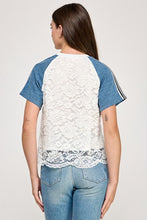 Load image into Gallery viewer, Sweetly Detailed Mixed Tee
