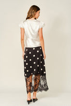 Load image into Gallery viewer, Infinite Daydreams Silk Mix Skirt in Black
