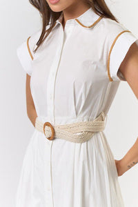 Picnic at Sunset Belted Dress