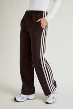 Load image into Gallery viewer, Sporty &amp; Sweet Brown Track Pants
