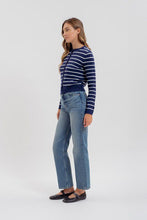 Load image into Gallery viewer, Elevated Essentials Navy Striped Cardigan
