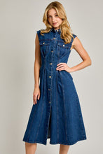 Load image into Gallery viewer, Dare to Denim Cinched Dress
