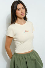 Load image into Gallery viewer, Hi Beautiful Beaded Tee
