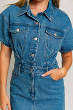 Load image into Gallery viewer, All You Need Denim Dress
