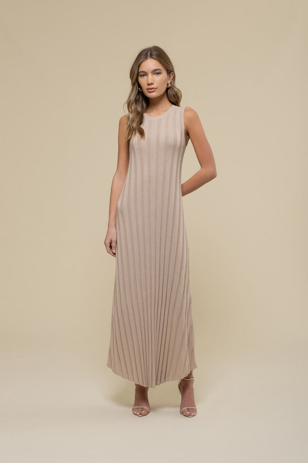 True Classic Knit Dress in Taupe