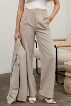 Load image into Gallery viewer, Elevated Essentials Oatmeal Pleated Trousers
