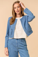 Load image into Gallery viewer, Best One Yet Scallop Denim Set
