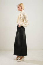 Load image into Gallery viewer, Seems Like It Black Denim Skirt
