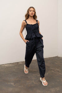 Moving Forward Navy Belted Pants