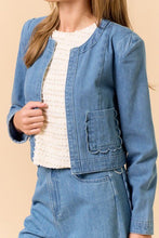 Load image into Gallery viewer, Best One Yet Scallop Denim Set
