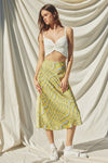 Retro Love Silk Skirt