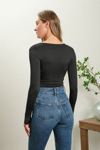 Load image into Gallery viewer, Elevated Essentials Contour L/S Bodysuit in Black
