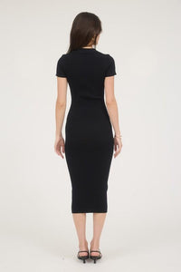 Elevated Essentials - The Ribbed Polo Dress