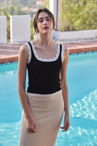 Sweet Days Scalloped Tank