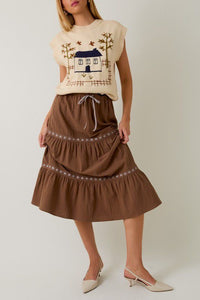 Midland Journey Tiered Skirt