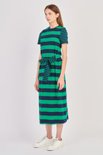 Load image into Gallery viewer, Stop &amp; Stare Striped Midi Dress
