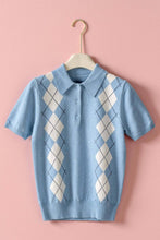 Load image into Gallery viewer, That Preppy Feeling Argyle Polo
