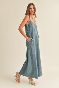 Atelier Denim Maxi Dress