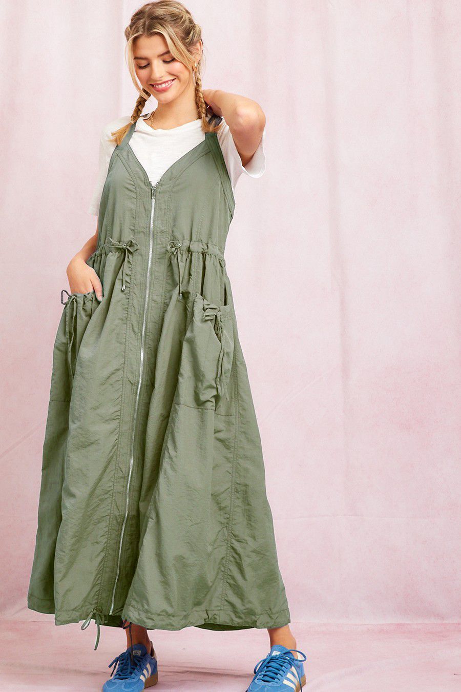 Embrace Today Zip Midi Dress