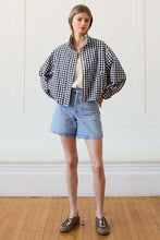 Load image into Gallery viewer, City Stroll Gingham Windbreaker
