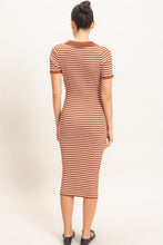 Load image into Gallery viewer, The Feeling is Mutual Knit Dress in Cognac
