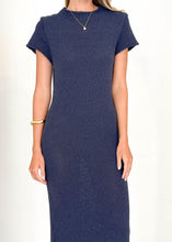 Load image into Gallery viewer, All the Angles Knit Navy Dress
