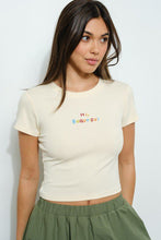 Load image into Gallery viewer, Hi Beautiful Beaded Tee
