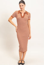 Load image into Gallery viewer, The Feeling is Mutual Knit Dress in Cognac
