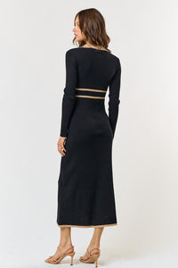 Elegant Edge Knit Dress