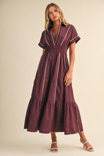 Load image into Gallery viewer, Show Me The Way Burgundy Dress
