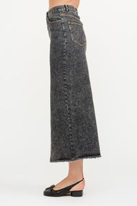 Take a Moment Denim Skirt