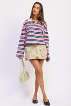 Load image into Gallery viewer, Varsity Girl Striped Polo
