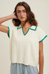 Forever Grateful Knit Polo