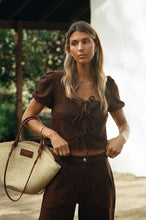 Load image into Gallery viewer, Got That Fall Feeling Bow Top
