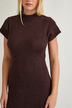 Load image into Gallery viewer, All the Angles Knit Dress in Brown
