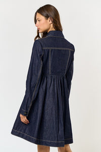 Escaping Shadows Denim Dress