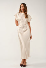 Load image into Gallery viewer, Smooth Finish Silk Dress in Champagne
