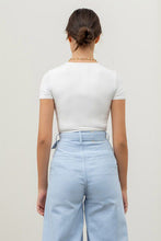 Load image into Gallery viewer, Elevated Essentials Tee Bodysuit in White
