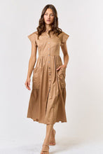 Load image into Gallery viewer, Sophisticated Stunner Camel Dress
