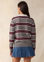 Load image into Gallery viewer, Varsity Charm Polo in Grey

