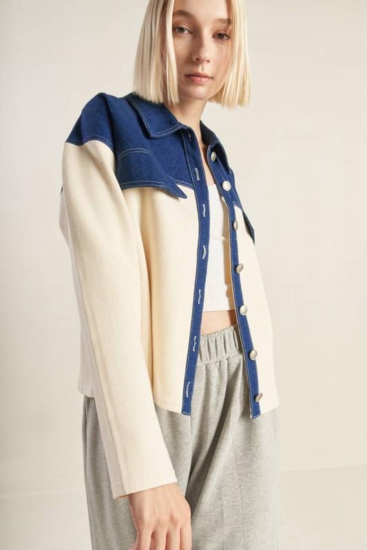 All You Do Denim x Knit Jacket