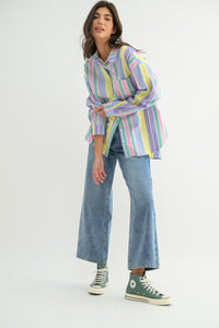 Full of Surprises Striped Shirt