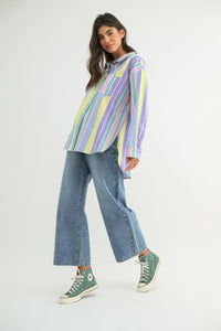 Full of Surprises Striped Shirt