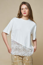 Load image into Gallery viewer, Just Darling Lace Tee in White

