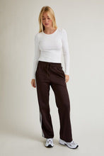 Load image into Gallery viewer, Sporty &amp; Sweet Brown Track Pants
