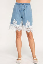 Load image into Gallery viewer, A Refined Touch Long Denim Shorts
