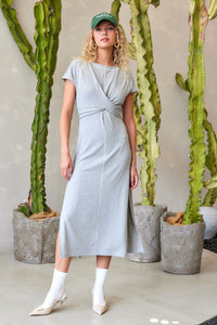 Model Off Dutty Wrap Tee Dress