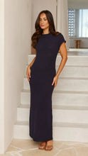 Load image into Gallery viewer, All the Angles Knit Navy Dress
