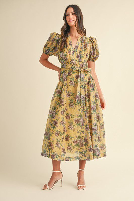 Joyful Bloom Midi Dress